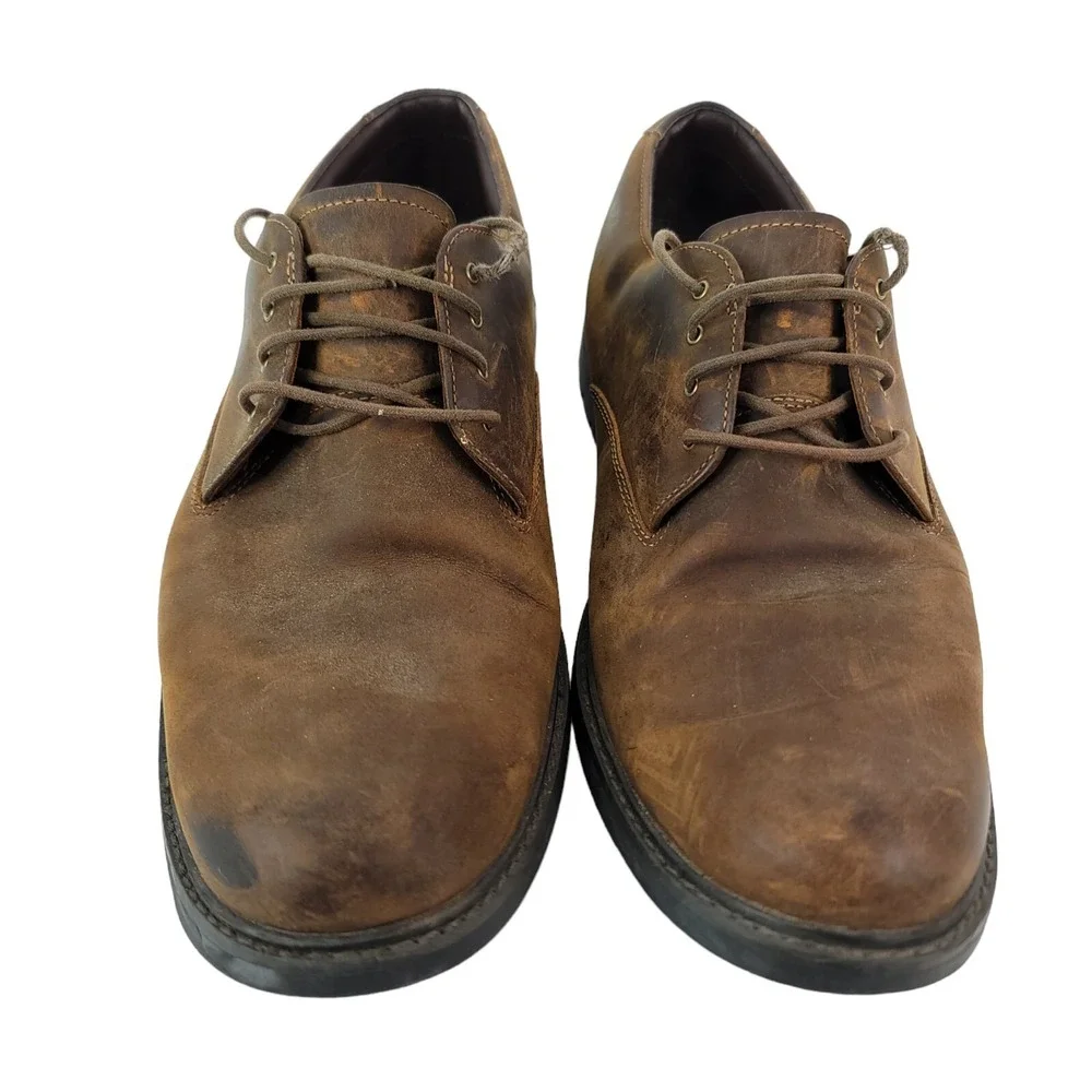 Timberland Brown Stormbuck Waterproof‎ Plain Toe Oxford Brown Size 10.5M 78533